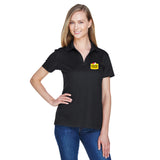 Devon & Jones CrownLux Performance™ Ladies' Plaited Polo with Embroidered Foster Farms Logo **MINIMUM QUANTITY 12 PIECES**