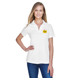 Devon & Jones CrownLux Performance™ Ladies' Plaited Polo with Embroidered Foster Farms Logo **MINIMUM QUANTITY 12 PIECES**