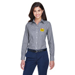 Devon & Jones Ladies' Crown Woven Collection™ Gingham Check with Embroidered Foster Farms Logo **MINIMUM QUANTITY 12 PIECES**