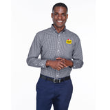 Devon & Jones Men's Crown Woven Collection™ Gingham Check with Embroidered Foster Farms Logo **MINIMUM QUANTITY 12 PIECES**