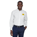 Devon & Jones Men's Crown Woven Collection™ Gingham Check with Embroidered Foster Farms Logo **MINIMUM QUANTITY 12 PIECES**