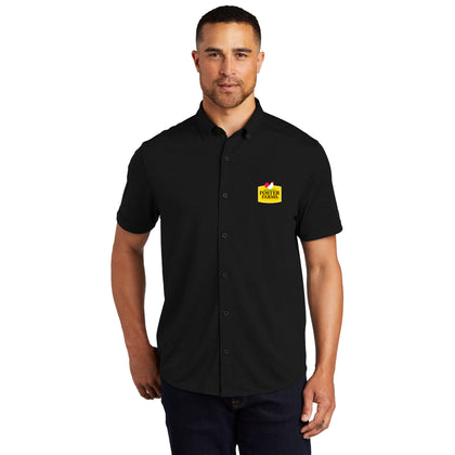 OGIO® Gravitate Full-Button Polo with Embroidered Foster Farms Logo **MINIMUM QUANTITY 12 PIECES**