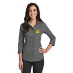 Red House® Ladies 3/4-Sleeve Nailhead Non-Iron Shirt with Embroidered Foster Farms Logo **MINIMUM QUANTITY 12 PIECES**