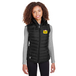 Spyder Ladies' Supreme Puffer Vest with Embroidered Foster Farms Logo **MINIMUM QUANTITY 12 PIECES**