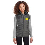 Spyder Ladies' Supreme Puffer Vest with Embroidered Foster Farms Logo **MINIMUM QUANTITY 12 PIECES**